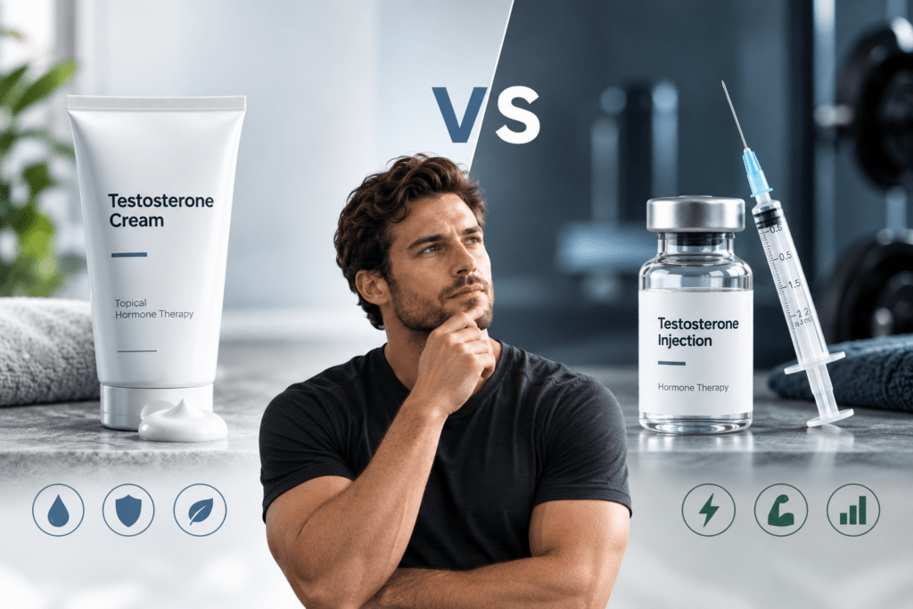 Testosterone Cream vs. Injections: Pros, Cons, and Which Is Right for You