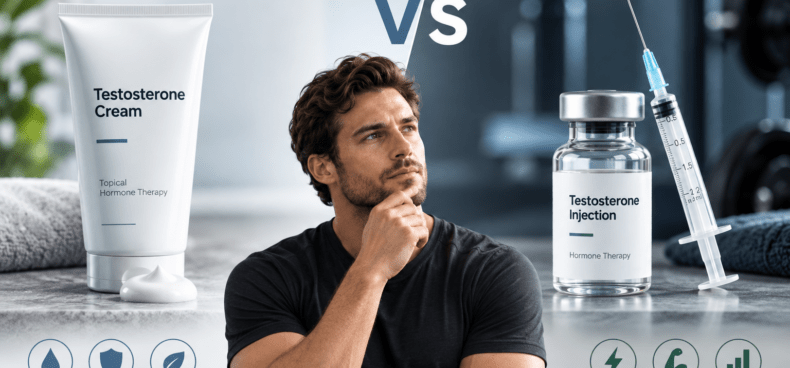 Testosterone Cream vs. Injections